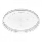 Inno-Pak To Go Fresh 32 oz. White Poly-Coated Paper Food Cup Vented Lid - 500/Case