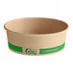 Choice 16 oz. Round Kraft PE-Lined Microwavable Take-Out Container - 50/Pack