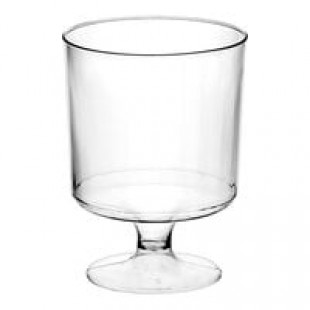 Fineline Flairware 2208 8 oz. 1-Piece Clear Plastic Wine Cup - 240/Case Fineline Flairware 2208 8 oz. 1-Piece Clear Plastic Wine Cup - 240/Case