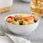 Acopa Capri 13 oz. Coconut White Stoneware Nappie Bowl - Sample