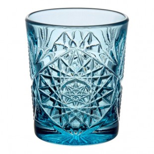 Libbey Hobstar 12 oz. Sapphire Rocks / Double Old Fashioned Glass - Sample