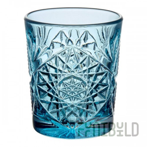 Libbey Hobstar 12 oz. Sapphire Rocks / Double Old Fashioned Glass - Sample