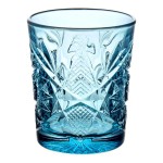 Libbey Hobstar 12 oz. Sapphire Rocks / Double Old Fashioned Glass - Sample