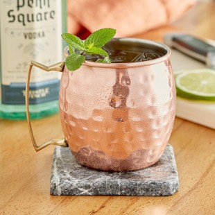 Acopa Alchemy 18 oz. Hammered Copper Moscow Mule Mug - Sample Acopa Alchemy 18 oz. Hammered Copper Moscow Mule Mug - Sample
