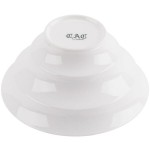 CAC WOB-6 12 oz. Bone White Porcelain Winner Bowl - 36/Case