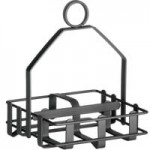 TableCraft 606R Chrome Plated Salt and Pepper Shaker / Sugar Packet Rack - 4 1/4 TableCraft 606R Chrome Plated Salt and Pepper Shaker / Sugar Packet Rack - 4 1/4