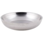 American Metalcraft DWHSEA10 36 oz. Stainless Steel Double Wall Seafood Tray with Hammered Finish - 10