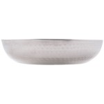 American Metalcraft DWHSEA10 36 oz. Stainless Steel Double Wall Seafood Tray with Hammered Finish - 10