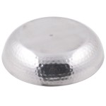 American Metalcraft DWHSEA10 36 oz. Stainless Steel Double Wall Seafood Tray with Hammered Finish - 10