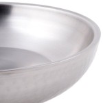American Metalcraft DWHSEA10 36 oz. Stainless Steel Double Wall Seafood Tray with Hammered Finish - 10