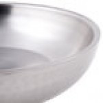 American Metalcraft DWHSEA10 36 oz. Stainless Steel Double Wall Seafood Tray with Hammered Finish - 10