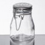 TableCraft 3.5 oz. Resealable Salt and Pepper Shaker Glass Jar with Stainless Steel Clip-Top Lid - 6/Case TableCraft 3.5 oz. Resealable Salt and Pepper Shaker Glass Jar with Stainless Steel Clip-Top Lid - 6/Case