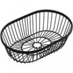 American Metalcraft WBBR80 Black Round Wire Basket - 8