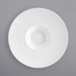 Front of the House Monaco 2 oz. Bright White Round Divided Porcelain Ramekin / Dish - 12/Case Front of the House Monaco 2 oz. Bright White Round Divided Porcelain Ramekin / Dish - 12/Case