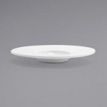 Front of the House Monaco 2 oz. Bright White Round Divided Porcelain Ramekin / Dish - 12/Case Front of the House Monaco 2 oz. Bright White Round Divided Porcelain Ramekin / Dish - 12/Case