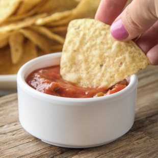 Carlisle 41402 4 oz. White Straight Sided Melamine Ramekin - 48/Case