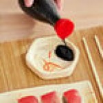 Acopa Brassia 2.5 oz. Hexagonal Melamine Sauce Dish - 12/Case
