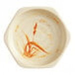 Acopa Brassia 2.5 oz. Hexagonal Melamine Sauce Dish - 12/Case