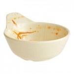 Acopa Brassia 2.5 oz. Hexagonal Melamine Sauce Dish - 12/Case