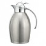Service Ideas Nicollet 33.8 oz. Brushed Stainless Steel Insulated Carafe / Server with Push Button Lid NIC10BSPB