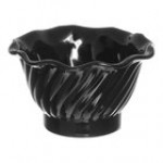 Dinex Turnbury 5 oz. Black Plastic Tulip Swirl Bowl - 96/Case Dinex Turnbury 5 oz. Black Plastic Tulip Swirl Bowl - 96/Case