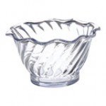 Dinex Turnbury 5 oz. Black Plastic Tulip Swirl Bowl - 96/Case Dinex Turnbury 5 oz. Black Plastic Tulip Swirl Bowl - 96/Case