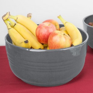TableCraft CW3180GY 6.75 Qt. Gray Cast Aluminum Fruit Bowl