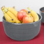 TableCraft CW3180GY 6.75 Qt. Gray Cast Aluminum Fruit Bowl TableCraft CW3180GY 6.75 Qt. Gray Cast Aluminum Fruit Bowl