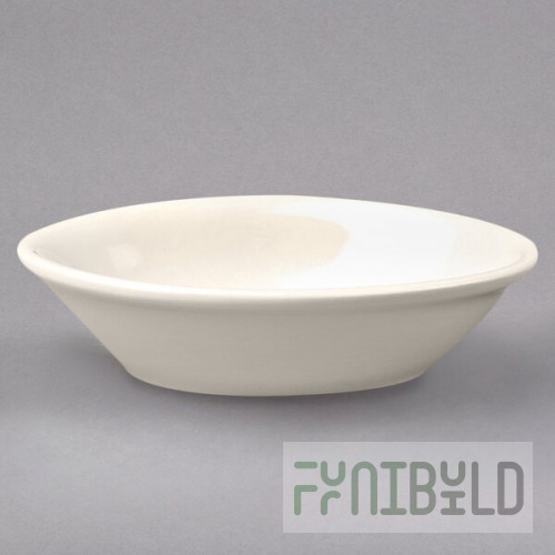 Homer Laughlin from Steelite International HL00700 35 oz. Ivory (American White) Rolled Edge China Baker Dish - 12/Case