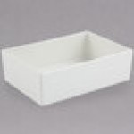 Bon Chef 5108S 84 oz. White Sandstone Finish Cast Aluminum Straight Sided Rectangle Bowl Bon Chef 5108S 84 oz. White Sandstone Finish Cast Aluminum Straight Sided Rectangle Bowl
