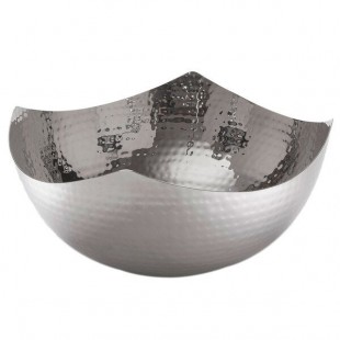 American Metalcraft SBH7 126 oz. Hammered Stainless Steel Serving Bowl