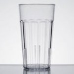 Cambro NT12153 Newport 12.6 oz. Amber Customizable SAN Plastic Tumbler - 36/Case