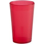 Choice 9 oz. Red Plastic Pebbled Tumbler - 12/Pack Choice 9 oz. Red Plastic Pebbled Tumbler - 12/Pack