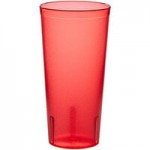 Choice 9 oz. Red Plastic Pebbled Tumbler - 12/Pack Choice 9 oz. Red Plastic Pebbled Tumbler - 12/Pack