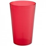 Choice 9 oz. Red Plastic Pebbled Tumbler - 12/Pack Choice 9 oz. Red Plastic Pebbled Tumbler - 12/Pack