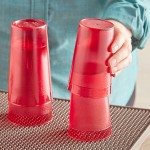 Choice 9 oz. Red Plastic Pebbled Tumbler - 12/Pack Choice 9 oz. Red Plastic Pebbled Tumbler - 12/Pack