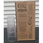 Choice 9 oz. Red Plastic Pebbled Tumbler - 12/Pack Choice 9 oz. Red Plastic Pebbled Tumbler - 12/Pack