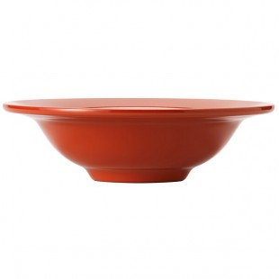 Libbey Cantina 12 oz. Cayenne Uncarved Melamine Grapefruit Bowl - 12/Case