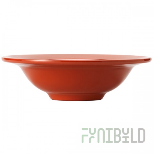 Libbey Cantina 12 oz. Cayenne Uncarved Melamine Grapefruit Bowl - 12/Case