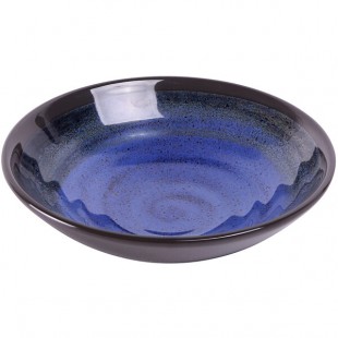 Elite Global Solutions Monet 16 oz. Cobalt Reactive Glaze Melamine Bowl B427067-CD - 6/Case Elite Global Solutions Monet 16 oz. Cobalt Reactive Glaze Melamine Bowl B427067-CD - 6/Case