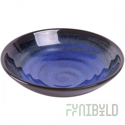 Elite Global Solutions Monet 16 oz. Cobalt Reactive Glaze Melamine Bowl B427067-CD - 6/Case