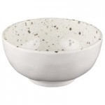 Elite Global Solutions D641OV-CC Macchiato 11 oz. Chocolate Chip Oval Melamine Bowl - 6/Case
