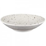 Elite Global Solutions D641OV-CC Macchiato 11 oz. Chocolate Chip Oval Melamine Bowl - 6/Case
