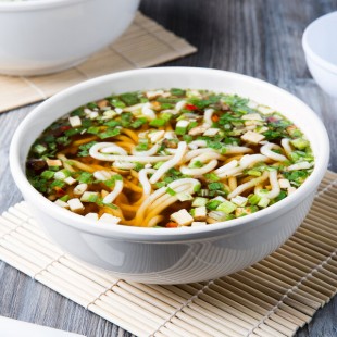 Thunder Group PH5008V 1.81 Qt. Ivory Melamine Pho Noodle Bowl - 12/Pack Thunder Group PH5008V 1.81 Qt. Ivory Melamine Pho Noodle Bowl - 12/Pack