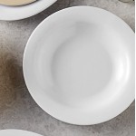 Acopa Foundations 8 oz. White Wide Rim Melamine Salad Bowl - 12/Pack Acopa Foundations 8 oz. White Wide Rim Melamine Salad Bowl - 12/Pack