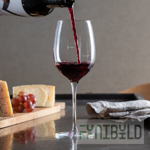 Reserve by Libbey 9123/U223A Acura Renaissance 16 oz. Pour Control 8 oz. / 5 oz. Wine Glass - 12/Case
