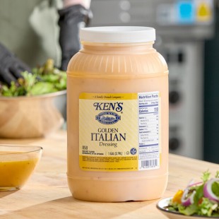 Ken's Foods 1 Gallon Golden Italian Dressing - 4/Case