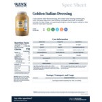 Ken's Foods 1 Gallon Golden Italian Dressing - 4/Case