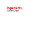 Pizza Packet Crushed Red Pepper Packet 0.03 oz. - 500/Case Pizza Packet Crushed Red Pepper Packet 0.03 oz. - 500/Case