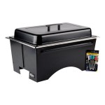 Sterno Full Size ChalkBoard Fold-Away WindGuard Chafer with Black Matte Finish, Two 1/2 Size Pans, and Lid Sterno Full Size ChalkBoard Fold-Away WindGuard Chafer with Black Matte Finish, Two 1/2 Size Pans, and Lid